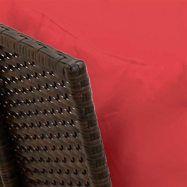 Grote foto vidaxl tuinbank met kussens poly rattan bruin tuin en terras tuinmeubelen