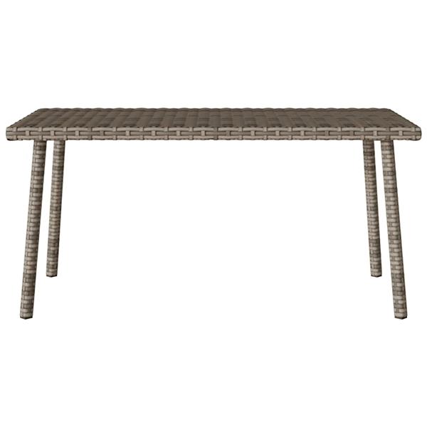 Grote foto vidaxl tuin salontafel rechthoekig 80x40x37 cm poly rattan grijs tuin en terras tuinmeubelen