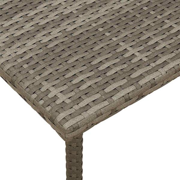 Grote foto vidaxl tuin salontafel rechthoekig 80x40x37 cm poly rattan grijs tuin en terras tuinmeubelen