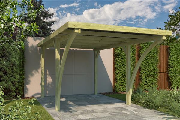 Grote foto nieuw carport cplid tuin en terras tuinhuisjes en blokhutten