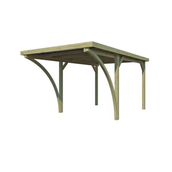 Grote foto nieuw carport cplid tuin en terras tuinhuisjes en blokhutten