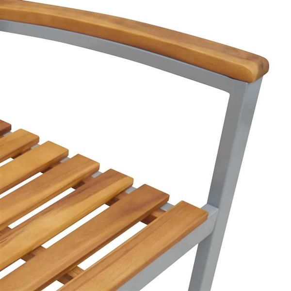 Grote foto vidaxl tuinstoel 4 pcs bruin 56 x 57 x 87cm massief acaciahout tuin en terras tuinmeubelen