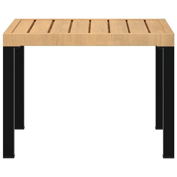 Grote foto vidaxl tuinsalontafel 55x55x39 5 cm gepoedercoat staal zwart tuin en terras tuinmeubelen