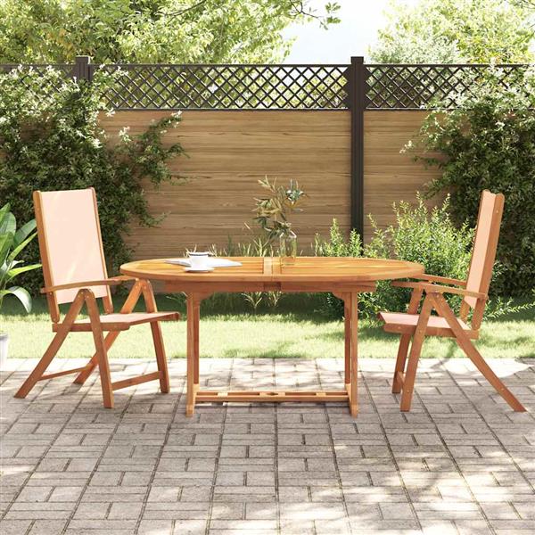 Grote foto vidaxl tuinstoelen inklapbaar 2 st massief acaciahout en textileen tuin en terras tuinmeubelen