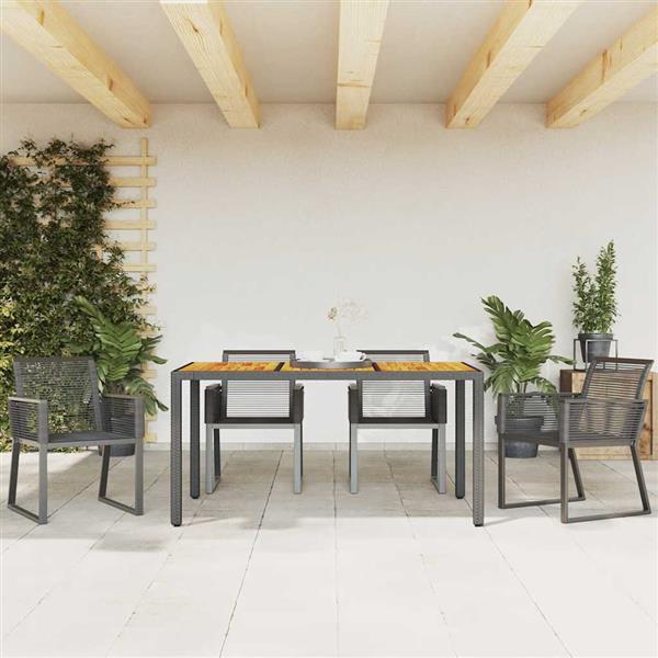 Grote foto vidaxl tuinstoelen 4 st poly rattan zwart tuin en terras tuinmeubelen