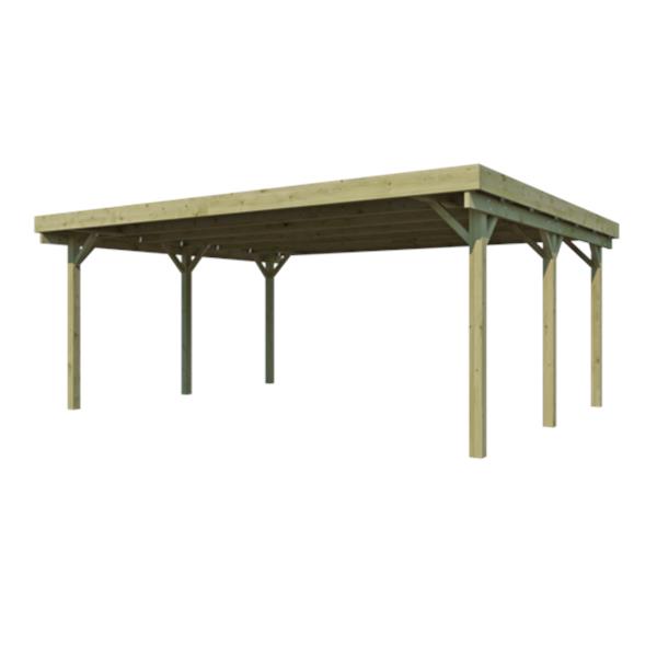 Grote foto carport cpfla65p tuin en terras tuinhuisjes en blokhutten