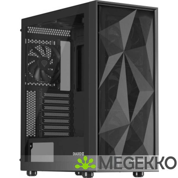 Grote foto genesis npc 2046 diaxid 605f midi tower zwart computers en software behuizingen en kasten