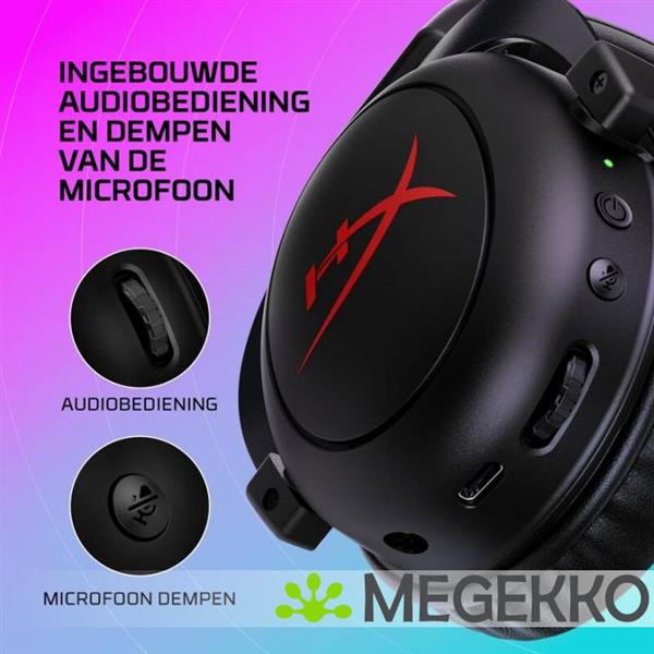 Grote foto hyperx cloud ii core draadloos zwart audio tv en foto koptelefoons