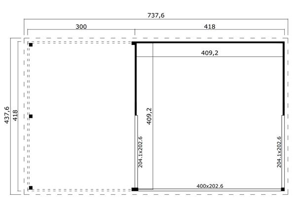 Grote foto nieuw tuinhuis domeo 5 set tuin en terras tuinhuisjes en blokhutten