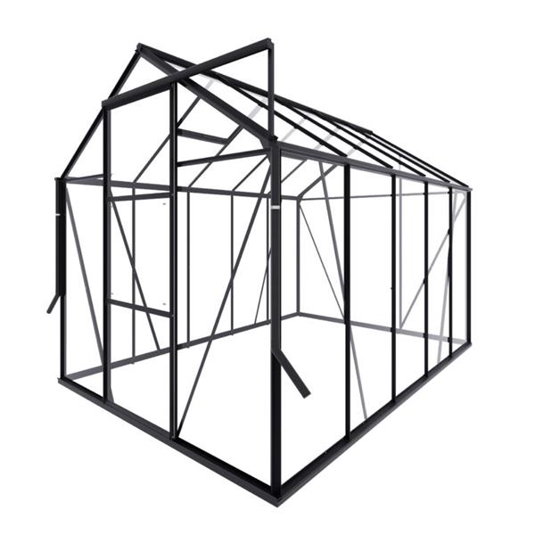 Grote foto nieuw tuinkas kate ii zwart vg 3mm tuin en terras kassen en kweekspullen