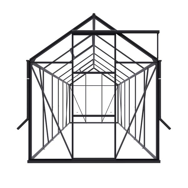 Grote foto tuinkas kate iv zwart vg 3mm tuin en terras kassen en kweekspullen
