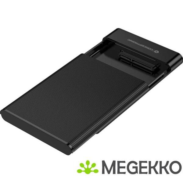 Grote foto conceptronic dante06b behuizing voor opslagstations hdd ssd behuizing zwart 2.5 computers en software behuizingen en kasten