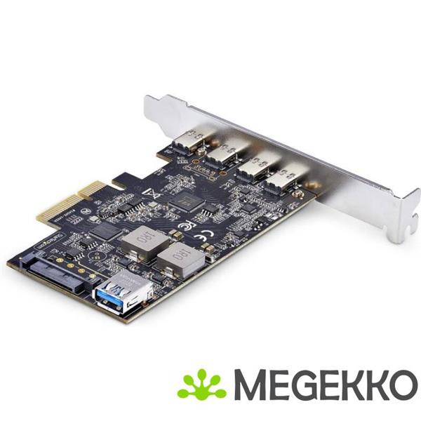 Grote foto startech.com 5 port usb pcie kaart usb 3.2 10gbps pci express kaart met 4x usb c poorten 1x usb a computers en software overige computers en software