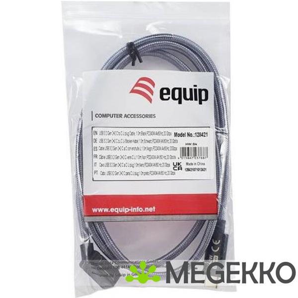 Grote foto equip 128421 usb 3.2 gen 2x2 20gbps 240w usb type c usb type c haaks verticaal 1m computers en software overige computers en software