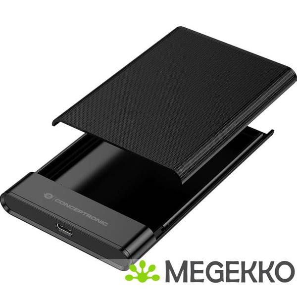 Grote foto conceptronic dante06b behuizing voor opslagstations hdd ssd behuizing zwart 2.5 computers en software behuizingen en kasten