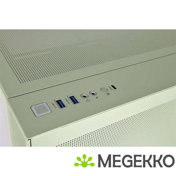 Grote foto thermaltake view 380 tg argb matcha green midi tower computers en software behuizingen en kasten