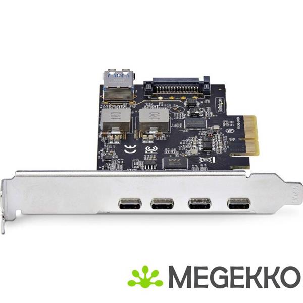Grote foto startech.com 5 port usb pcie kaart usb 3.2 10gbps pci express kaart met 4x usb c poorten 1x usb a computers en software overige computers en software