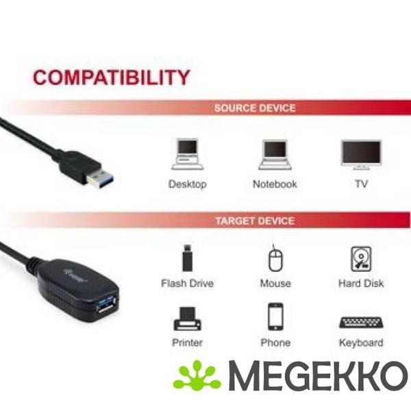 Grote foto equip 133347 usb kabel 10 m usb 3.2 gen 1 3.1 gen 1 usb a zwart computers en software overige computers en software