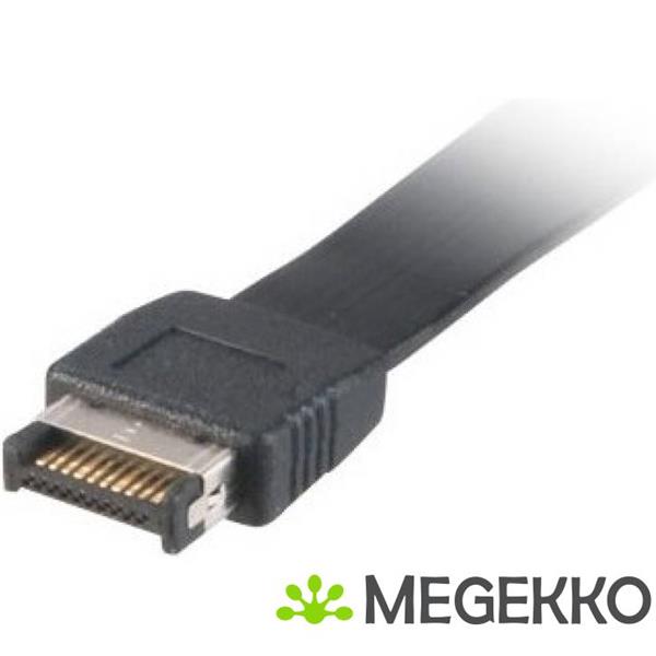 Grote foto akasa low profile pci bracket adapter usb 3.1 typ c zwart computers en software overige computers en software