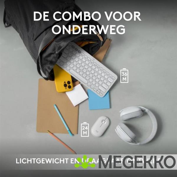 Grote foto logitech pebble 2 combo toetsenbord inclusief muis rf draadloos bluetooth qwerty us international computers en software overige computers en software