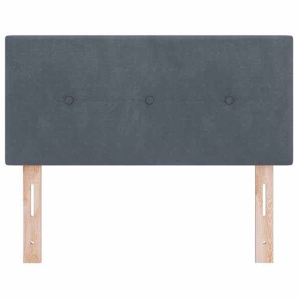 Grote foto vidaxl hoofdbord met hoofdeinde donkergrijs 80 cm nep leer antiek en kunst stoelen en banken