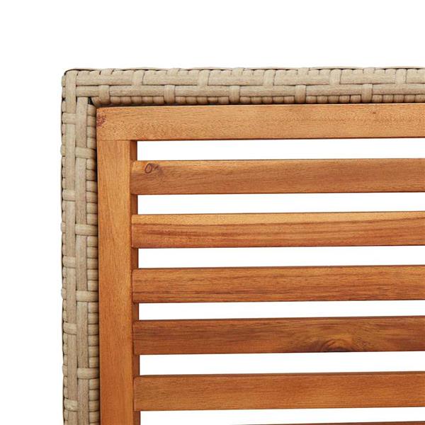 Grote foto vidaxl tuinstapelstoelen 4 pcs bruin en beige tuin en terras tuinmeubelen