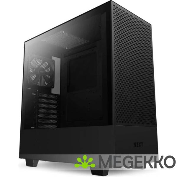 Grote foto nzxt h5 flow rgb black 2024 computers en software behuizingen en kasten