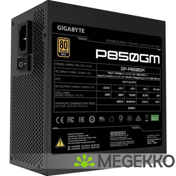 Grote foto gigabyte psu gp p850gm 850w computers en software overige
