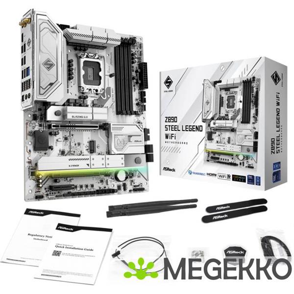 Grote foto asrock z890 steel legend wifi computers en software moederborden