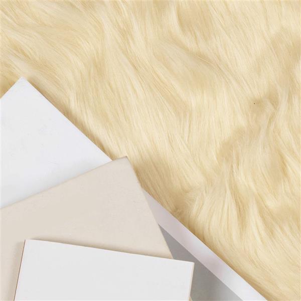 Grote foto vidaxl nep schapenvacht tapijt tafalla cr me 80 x 200 cm polyester huis en inrichting vloerbedekking en kleden