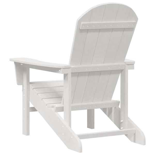 Grote foto vidaxl adirondack stoel wit 82 x 74 x 92 cm hdpe tuin en terras tuinmeubelen