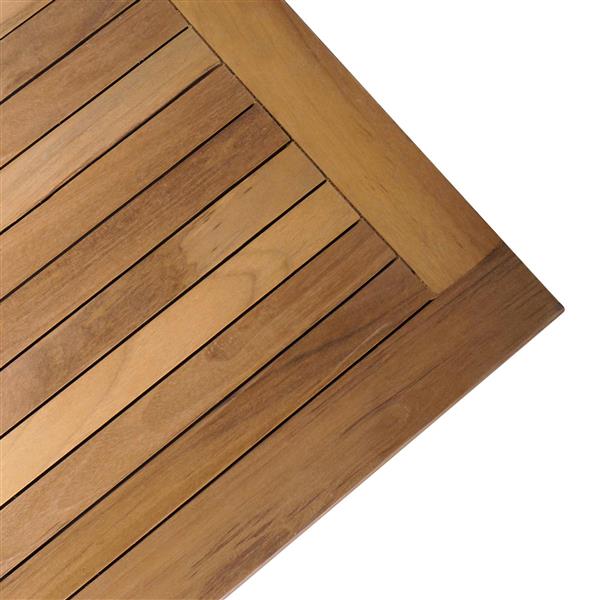 Grote foto vidaxl tuinstafel bruin massief teakhout tuin en terras tuinmeubelen