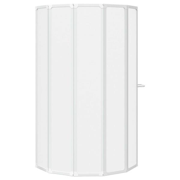 Grote foto vidaxl bad scheidingswand mat 168 x 140 cm aluminium pp paneel doe het zelf en verbouw sanitair