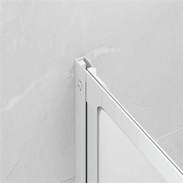 Grote foto vidaxl bad scheidingswand mat 132 x 140 cm aluminium pp paneel doe het zelf en verbouw sanitair