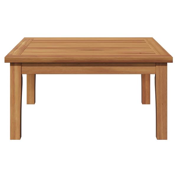 Grote foto vidaxl tuinstafel bruin massief teakhout tuin en terras tuinmeubelen