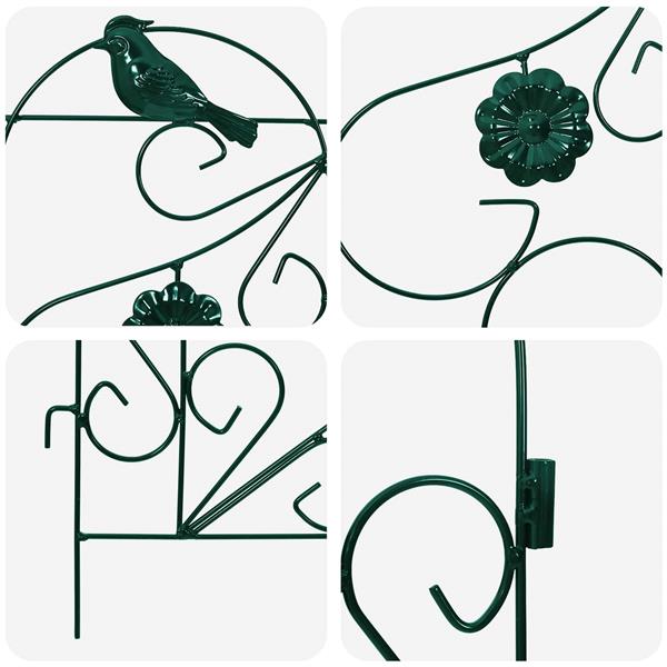 Grote foto vidaxl tuinhek latwerk groen tuin en terras tuindecoratie