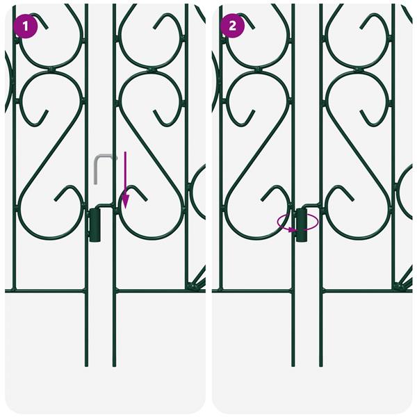 Grote foto vidaxl tuinhek latwerk groen tuin en terras tuindecoratie