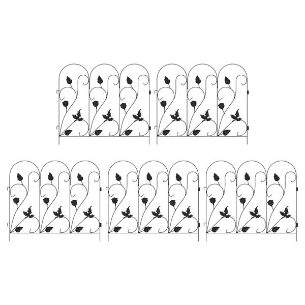 Grote foto vidaxl tuinhek latwerk zwart tuin en terras tuindecoratie