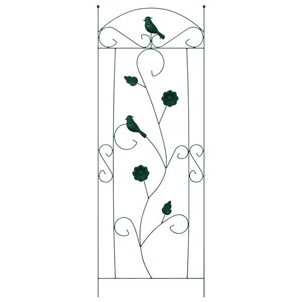 Grote foto vidaxl tuinhek 3 pcs groen 110 x 40 cm staal tuin en terras overige tuin en terras