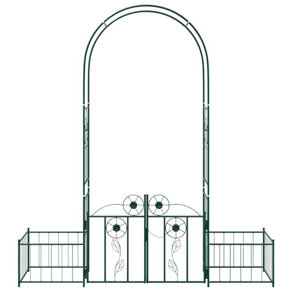 Grote foto vidaxl tuin boog effen groen 203 x 50 x 218 cm tuin en terras overige tuin en terras