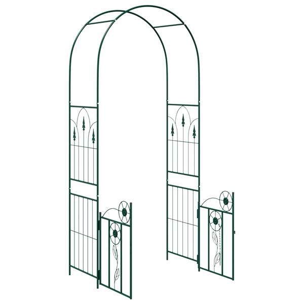 Grote foto vidaxl tuin boog effen groen 102 x 50 x 218 cm tuin en terras overige tuin en terras