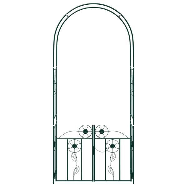 Grote foto vidaxl tuin boog effen groen 102 x 50 x 218 cm tuin en terras overige tuin en terras