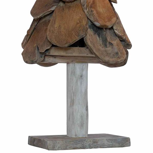 Grote foto vidaxl kerstboom met standaard bruin 90 cm massief teakhout diversen overige diversen