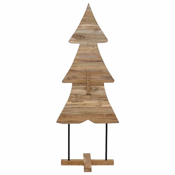 Grote foto vidaxl kerstboom met standaard bruin 150 cm massief teakhout diversen overige diversen