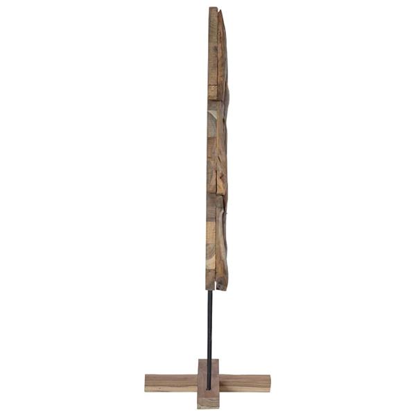 Grote foto vidaxl kerstboom met standaard bruin 120 cm massief teakhout diversen overige diversen