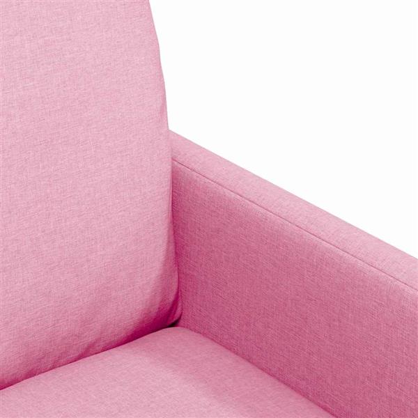 Grote foto vidaxl eettafelstoelen 2 pcs roze 57 x 67 x 98 cm stof huis en inrichting stoelen