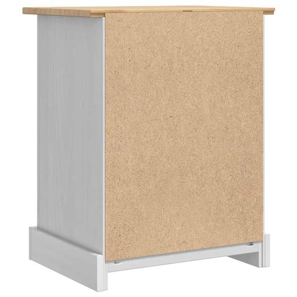 Grote foto vidaxl nachtkastje corona wit 53 x 39 x 66 cm massief grenenhout huis en inrichting complete slaapkamers