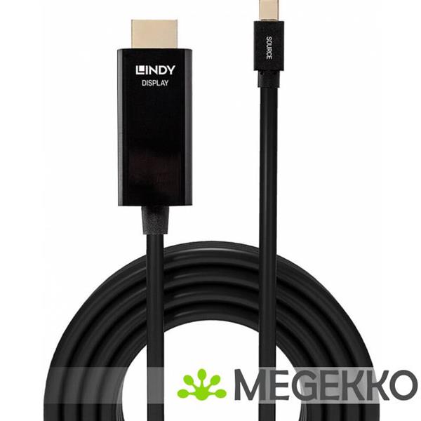 Grote foto lindy 36926 hdmi minidisplayport zwart kabeladapter verloopstukje computers en software overige computers en software