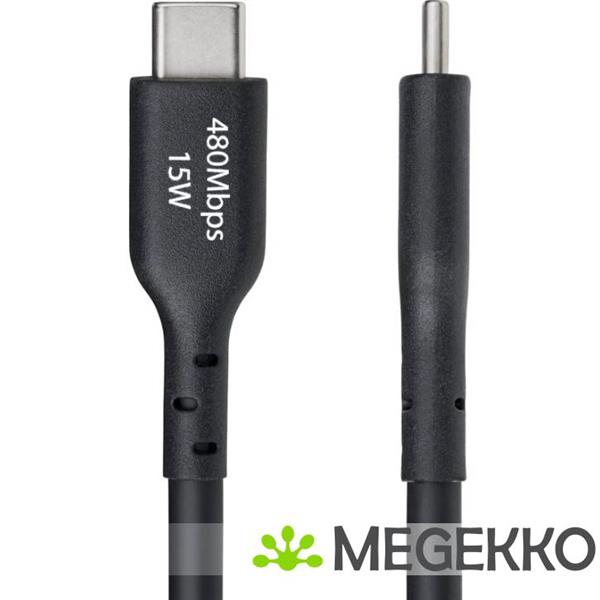 Grote foto startech.com 4m usb a naar usb c laadkabel usb a naar usb type c oplaadkabel opladen synchronise computers en software overige computers en software