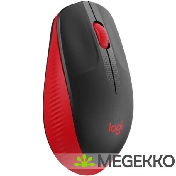 Grote foto logitech m190 zwart rood draadloze muis computers en software overige computers en software